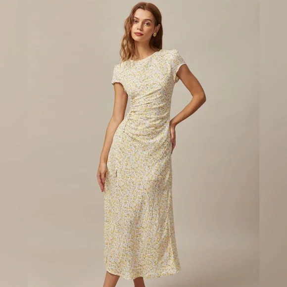 rihoas dress Rihoas Textured Jacquard Boat Neck Dress